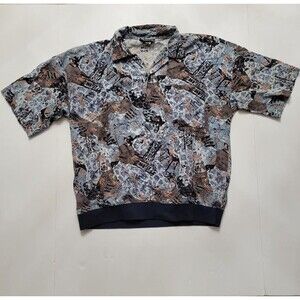 Vintage Triumph of California Abstract Disco Bomber Shirt 70s USA Mens MED